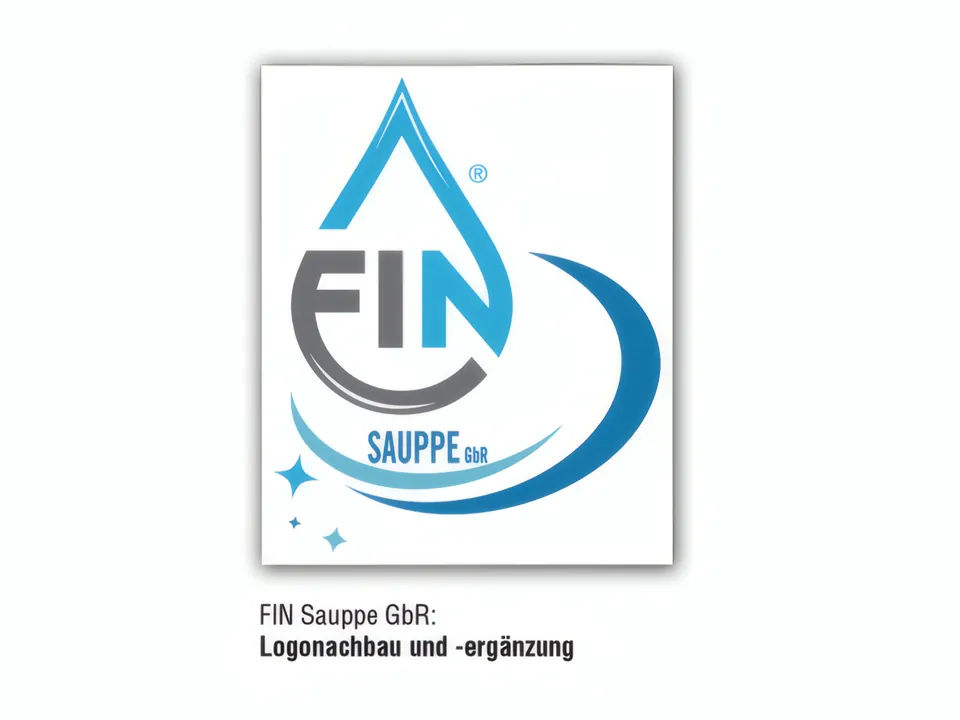 Logo von FIN Sauppe GbR: blauer Tropfen mit den Buchstaben FIN.