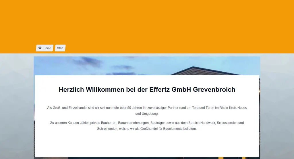 Startseite von Effertz GmbH
