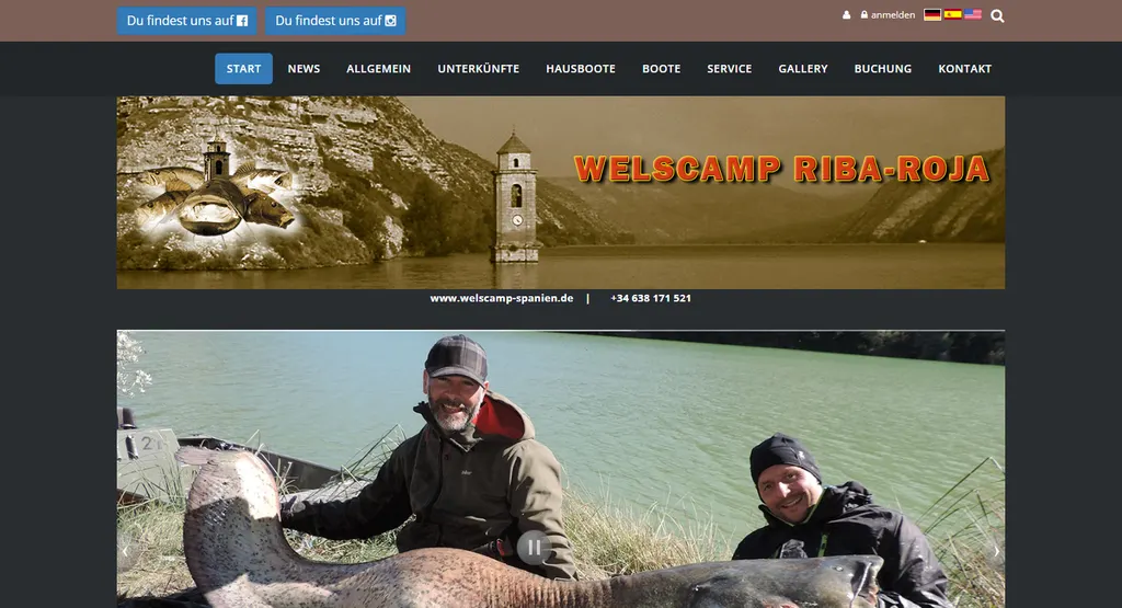 Startseite von Welscamp Riba Roja
